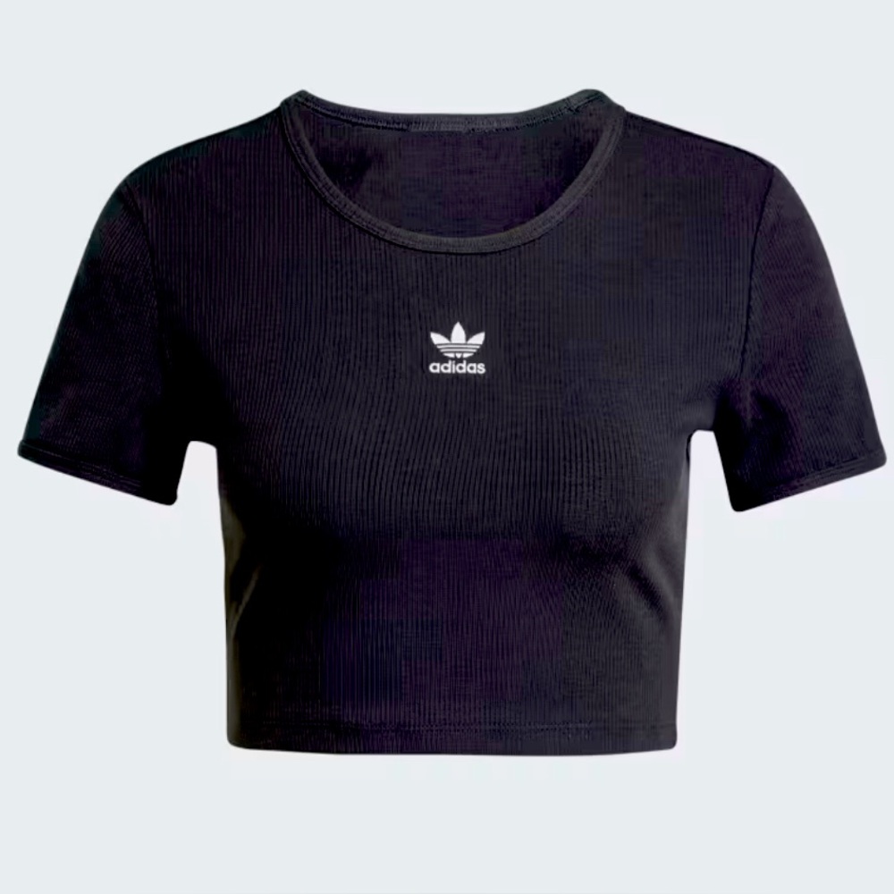 Adidas Cropped Ribbed Top